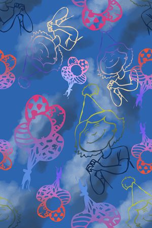 卡通婴童图案印花华亿平台图片