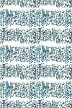 手绘线条笔触印花华亿平台图片