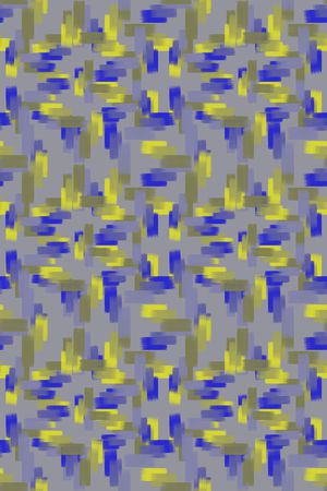 手绘线条笔触印花华亿平台图片