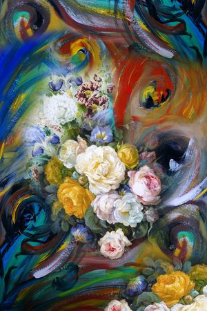 花卉印花华亿平台图片