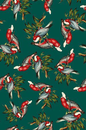 绿植树叶印花华亿平台图片