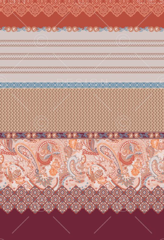 佩斯利印花华亿平台图片