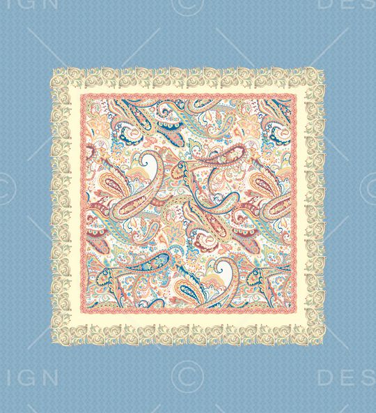 佩斯利印花华亿平台图片