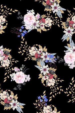 满版散花印花华亿平台图片