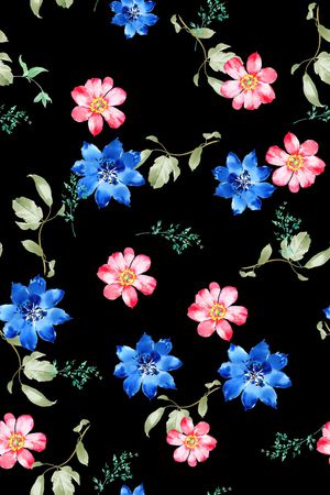 满版散花印花华亿平台图片