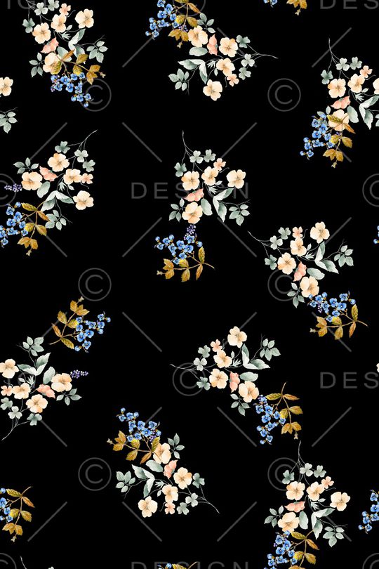 满版散花印花华亿平台图片