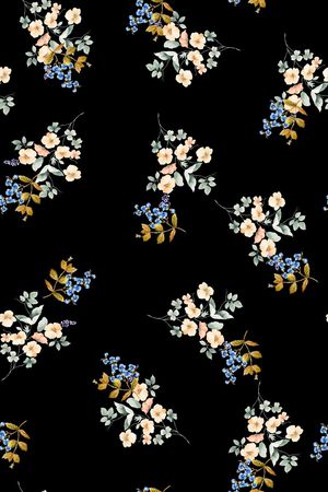 满版散花印花华亿平台图片