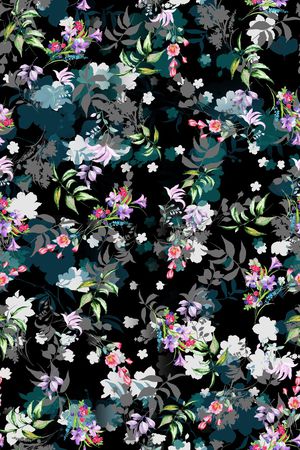 满版散花印花华亿平台图片