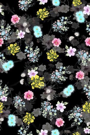 满版散花印花华亿平台图片