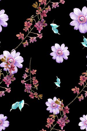 满版散花印花华亿平台图片