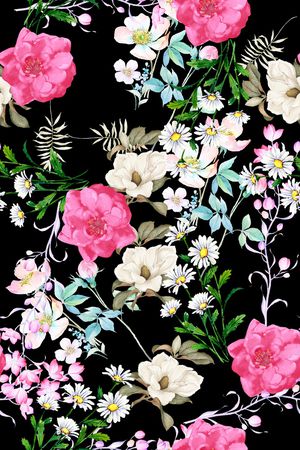 满版散花印花华亿平台图片