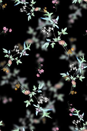 满版散花印花华亿平台图片