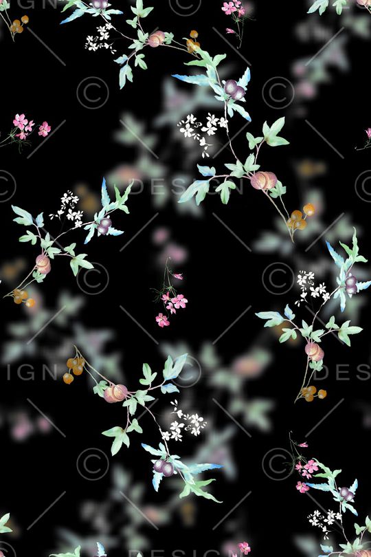 满版散花印花华亿平台图片