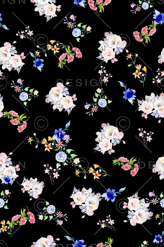 满版散花印花华亿平台图片