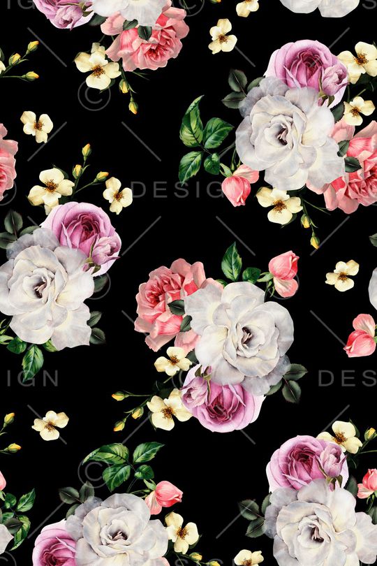 满版散花印花华亿平台图片