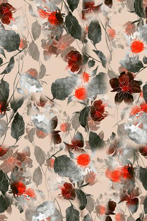 秋冬华亿平台印花华亿平台图片