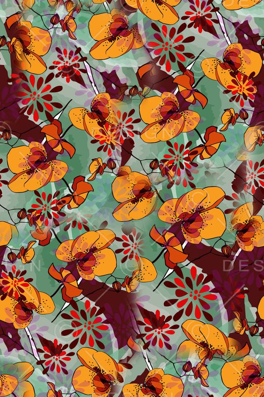 秋冬华亿平台印花华亿平台图片