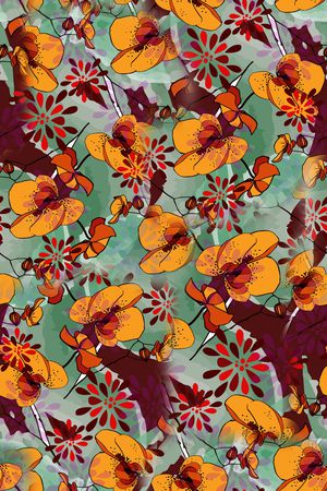 秋冬华亿平台印花华亿平台图片