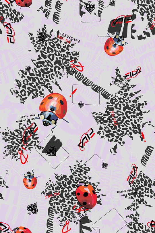 瓢虫印花华亿平台图片