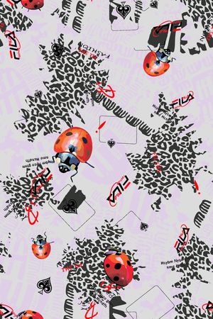 瓢虫印花华亿平台图片