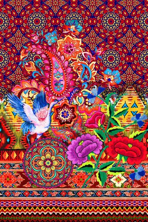 佩斯利印花华亿平台图片