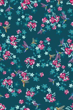 小碎花印花华亿平台图片