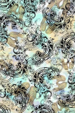 古典花纹印花华亿平台图片