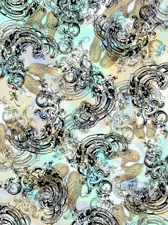 古典花纹印花华亿平台图片