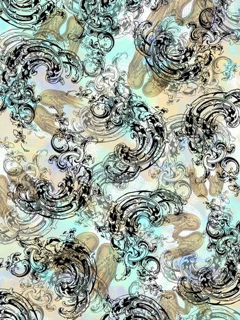 古典花纹印花华亿平台图片