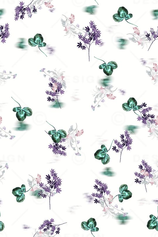 抽象花卉印花华亿平台图片