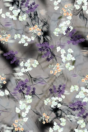 抽象花卉印花华亿平台图片