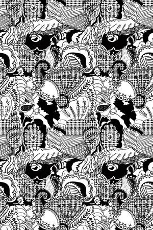 黑白华亿平台印花华亿平台图片