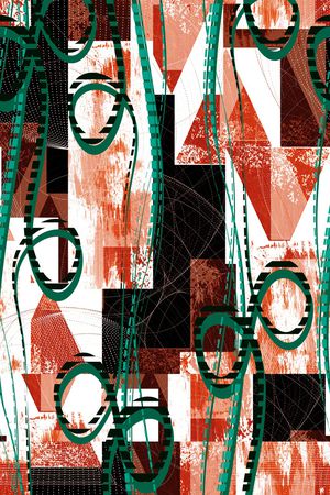 几何印花华亿平台图片