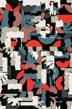 几何印花华亿平台图片