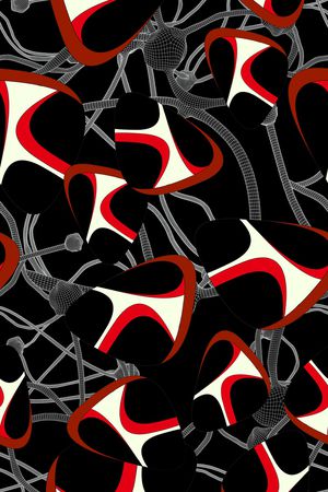 几何印花华亿平台图片