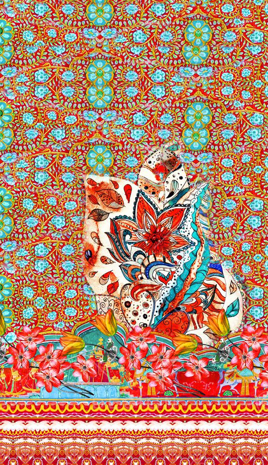 民族风印花华亿平台图片