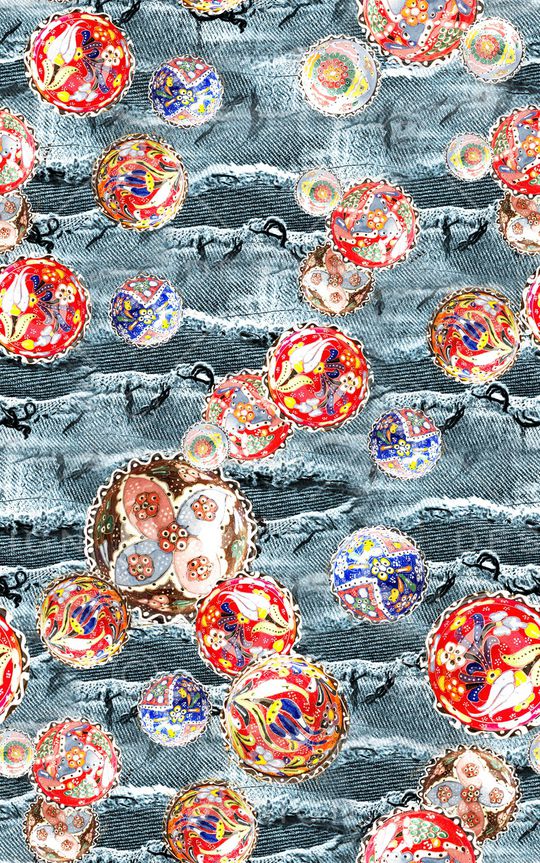 牛仔印花华亿平台图片