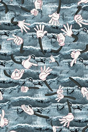 牛仔印花华亿平台图片