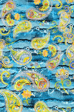 牛仔印花华亿平台图片