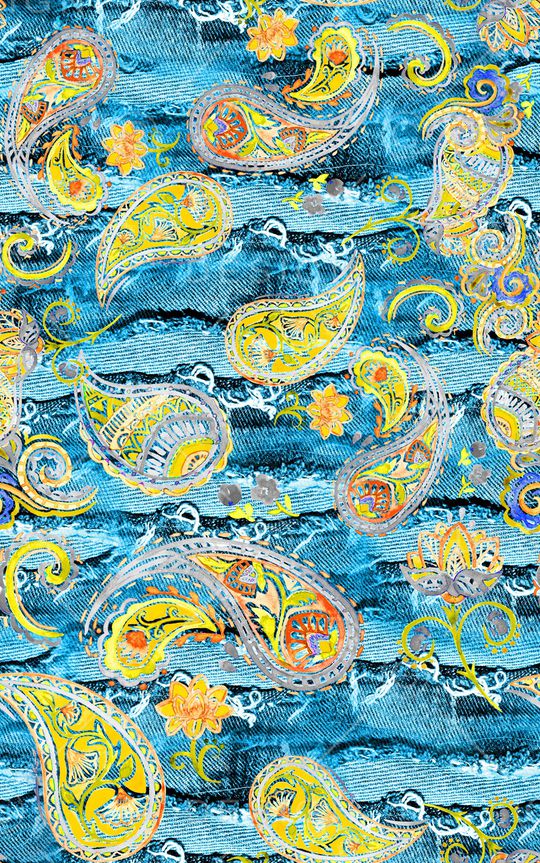 牛仔印花华亿平台图片