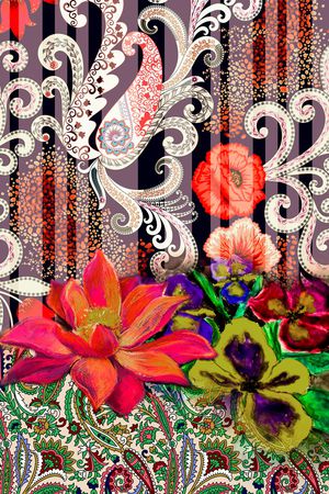 民族风印花华亿平台图片