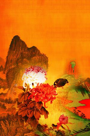 复古印花华亿平台图片