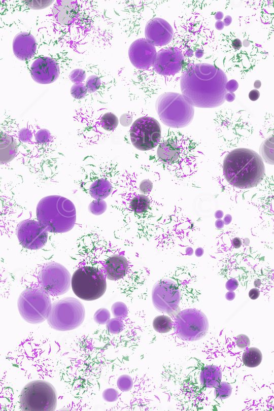 圆圈与波点印花华亿平台图片