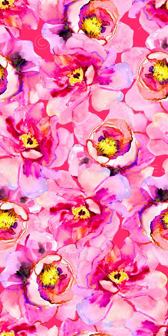 手绘花卉印花华亿平台图片