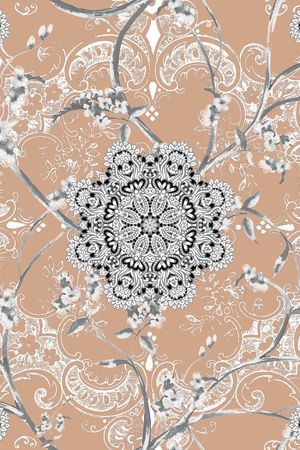 曼陀罗印花华亿平台图片