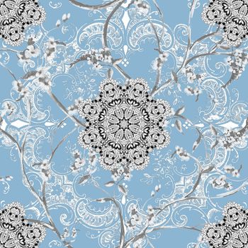 1109133-民族花纹花卉曼陀罗-2