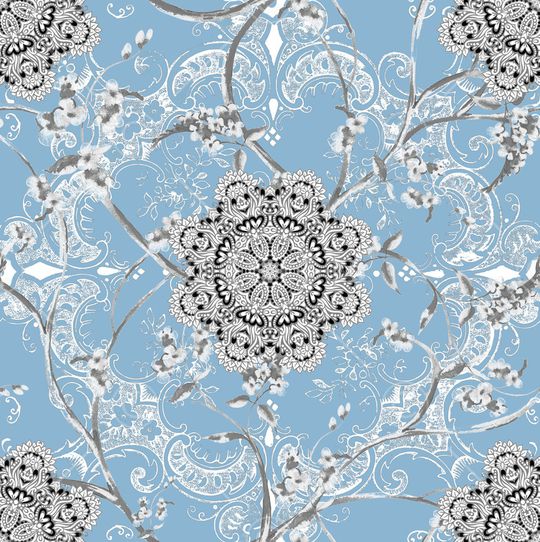 曼陀罗印花华亿平台图片