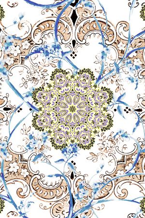 曼陀罗印花华亿平台图片