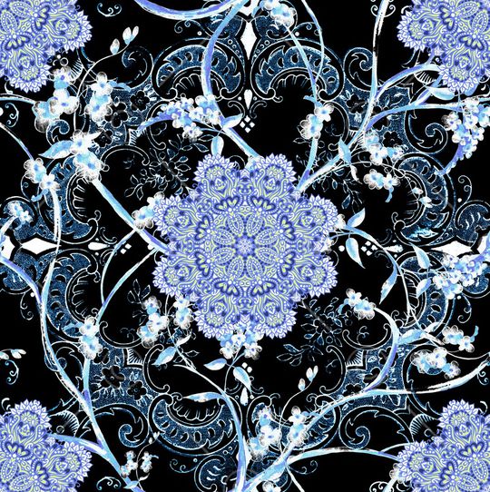 曼陀罗印花华亿平台图片