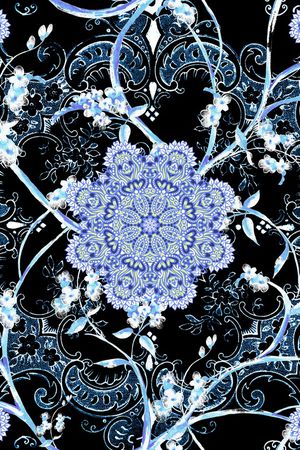 曼陀罗印花华亿平台图片